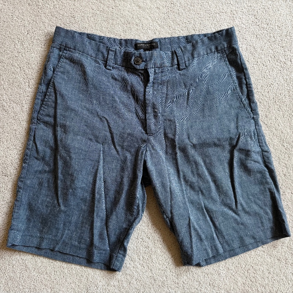 BANANA REPUBLIC Mens' Blue Aiden Shorts sz 32